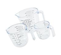 PAMINGONO 3pcs Ps Measuring Cups Set with Scale Graduated Liquid Measuring Beakers for Baking and Kitchen Use Nesting Tools for Precise Cooking