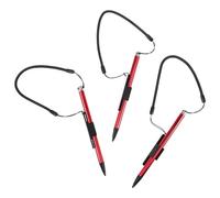 PAMINGONO 3PCS Red Stylus Pen for Touchscreens, Universal Tablet and Phone Touchscreen Pen, Drawing and Writing Stylus Spring Rope for Note-Taking and Sketching