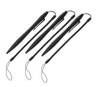 PAMINGONO 3Pcs Resistive Screen Stylus Pen with Anti-lost Lanyard Rope High Precision Touchscreen Pen for Drawing Writing Navigation Industrial Devices Black