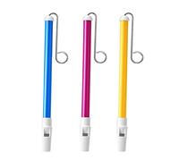 PAMINGONO 3pcs Slide Whistle Musical Set with Creative Design and Abs Zinc Alloy Material, for Interest Cultivation and Stress Reduction