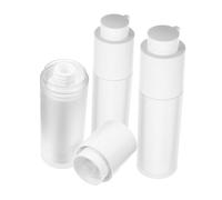 PAMINGONO 3pcs Travel Toiletry Frosted Lotion Pump Bottles Refillable Portable Small for Bubble Moisturiser Skincare Dupes