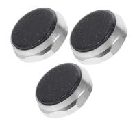 PAMINGONO 3pcs Trumpet Valve Caps Replacement Valve Finger Buttons for Musical Instruments Accessories, Made of High Hardness Sandstone and Zinc Alloy, User-friendly Design in Black
