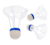 PAMINGONO 3pcs White Badminton Shuttlecocks with Wind Resistant Design, Suitable for Indoor and Outdoor Use, Sturdy Plastic and Foam Material for Practice and Competitive Play Random Color