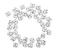 PAMINGONO 40pcs 20-sided Alphabet Letter Dice for Vocabulary Building and Spelling Practice Games, Acrylic Material, Portable Design Suitable for Travel and Home Use