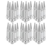 PAMINGONO 40pcs Silver Aluminum Alloy Valve Stem Caps Tire Covers Dustproof Protective Caps for Car Wheels Corrosion-resistant Metal Valve for Automotive Tire Stems