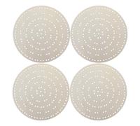 PAMINGONO 4pcs 10 Inch Wooden Wreath Boards with Pre-drilled Holes - Round Solid Wood Wreath Frames for Wedding, Holiday, and Wall Decor DIY Crafting
