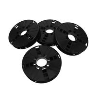 PAMINGONO 4pcs 3D Printer Filament Spool Cord Storage Reel Plastic Organizer with Space-Saving Design and Modern Aesthetics 7.87x7.87x1.42in for Workspace and Homes