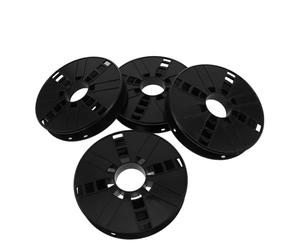 PAMINGONO 4pcs 3D Printer Filament Spool Cord Storage Reel Plastic Organizer with Space-Saving Design and Modern Aesthetics 7.87x7.87x1.42in for Workspace and Homes