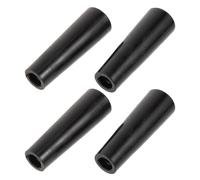 PAMINGONO 4pcs Black Plastic Beer Tap Handle Long Stem Reusable Brewing Accessory for Kegerators Bars and Homebrew Draft Systems