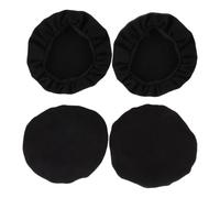 PAMINGONO 4Pcs Cloth Ear Cup Cover Large Cotton Headphone Covers Stretchable Sweat Absorbent Fast Drying for Dust Protection Compatible with Headsets