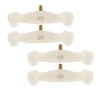 PAMINGONO 4pcs Detachable Violin Shoulder Rest Feet Legs Replacement Rubber Non-skid Screw Mount for Violin Shoulder Support Pad Enhances Stability Comfort during Long Practice Sessions