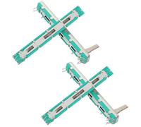 PAMINGONO 4pcs Dual Channel Straight Linear Slide Potentiometer Electronic Volume Control for Dj Mixer Console Speaker Audio Fader Smooth Precise Adjustment