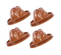 PAMINGONO 4pcs Erupting Volcano Models for Science Projects Realistic Simulation Base Reusable Volcano Model for Educational DIY Activities and Classroom Learning