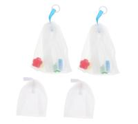 PAMINGONO 4pcs Face Cleansing Foaming Soap Bags for Home Use Soap Saver Mesh Pouches Efficient Bubble Maker for Gentle Facial Cleanser Soft Mini Sponge Design Reusable Skincare Tool