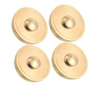 PAMINGONO 4pcs French Horn Bottom Valve Caps Metal Horn Bass Cylinder Bottom Cover for Maintenance and Restoration in Music Schools