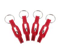 PAMINGONO 4pcs Heavy Duty Downrigger Release Clips for Offshore Fishing, Red Abs Saltwater Line Clips Compatible Tackle Weight and Fishing Line for Precise Sinking Speed Control