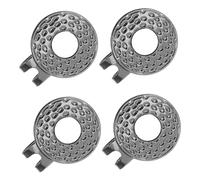 PAMINGONO 4pcs Magnetic Golf Cap Marker Holder Ball Marker Clips with Secure Magnetic Hold for Hats Gloves Belts Weather-resistant Golf Accessories for Accurate Putting and Shot Planning