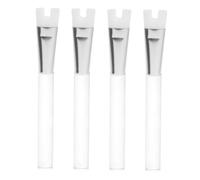 PAMINGONO 4pcs Nose Contour Makeup Brushes Portable U-shaped Nose Shadow and Highlighting Brush Tools for Precise Makeup Application Easy to Carry and Store