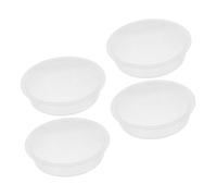 PAMINGONO 4pcs Outdoor Bird Feeders Plastic Bird Feeding Tray and Water Bowl Replacement Parts for Garden Feeding Station