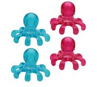 PAMINGONO 4pcs Portable Octopus Head Massagers Plastic Scalp Massager Set for Household Use, Designed to Massage The Scalp and Stimulate Acupoints, Suitable for Neck and Arm Relaxation