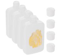 PAMINGONO 4pcs Refillable Plastic Holy Water Bottles 100ml Portable Empty Blessing Water Containers for Body Use, for Handbag and Church Decoration