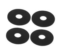 PAMINGONO 4pcs Replacement Rim Sponges for Cocktail Salt and Sugar Trays, Black Sponge Material for Glass Polishing, Easy Replacement and Quick Stain Removal, Essential Bars Accessory