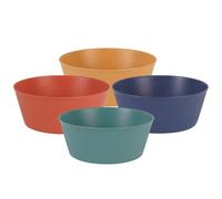 PAMINGONO 4pcs Rice and Ramen Bowls Set, Multi-use, Impact Resistant Kitchen Salad and Soup Bowls for Daily Use in Restaurants and Hotels, Simple and Elegant Design