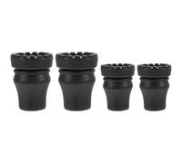 PAMINGONO 4pcs Rubber Crutch Foot Covers Anti-slip Trekking Pole Foot Pads for Climbing and Walking Sticks Lightweight Accessories for Rubble Slippery Steep Roads Fits Standard Poles and