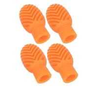 PAMINGONO 4pcs Silicone Drumstick Tips Mute Covers Quiet Practice Accessory Noise-cancelling Protectors for Silent Drumming at Home Apartment Night Use