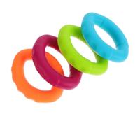PAMINGONO 4pcs Silicone Finger Grip Trainer Set with 30lb-60lb Resistance Rings, Forearm Hand Power Strengthener for Fitness, Muscle Strengthening Stress in Portable Elliptical Shape