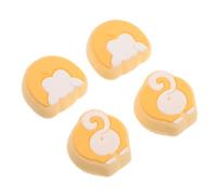 PAMINGONO 4pcs Silicone Thumb Stick Joystick Caps for Popular Gaming Console Controller, Anti-slip Analog Stick Covers Cute Corgi Butt Design, Game Controller Grip Replacement Accessories
