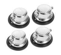 PAMINGONO 4pcs Silver Snare Drum Lugs Double Single End Metal Replacement Parts for Bass and Tom Drums with Easy Installation Precision Engineered Hardware