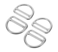PAMINGONO 4pcs Stainless Steel Dive Belt Clips with D Ring Secure Side Mount Scuba Diving Weight Belt Keepers for Underwater Exploration and Outdoor Water Sports Gear