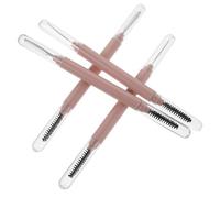 PAMINGONO 4pcs Stainless Steel Lash Comb with Protective Dust Cover Dual-function Eyelash Brush and Mascara Separator for Defined Lashes and Precise Brow Grooming Travel-friendly Beauty Tool