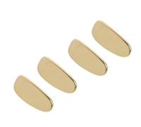 PAMINGONO 4pcs Titanium Eyeglass Nose Pads for Glasses and Sunglasses, Comfortable Golden Nose Protective Gaskets with Sturdy Metal Support, for Eyeglasses Repair and Replacement