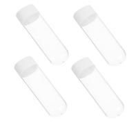 PAMINGONO 4pcs Transparent Toothbrush Head Storage Case Portable Item Storage Box Cover for Travel Electric Brush Head Holder for Home and Office Organization