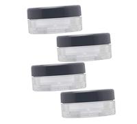 PAMINGONO 4pcs Travel Powder Containers Makeup Powder Boxes with Airtight Lid for Glitter Blush Compact