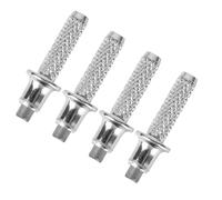PAMINGONO 4pcs Tungsten Steel Replaceable Hiking Stick Tips Trekking Pole Metal Tip Protectors Repair Accessories for Outdoor Walking and Fishing Poles