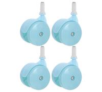 PAMINGONO 4pcs Wheels Walker Replacement Wheels Silent Swivel Plastic Casters for Stroller Trolley Indoor Outdoor Learning to Walk Front Back Furniture