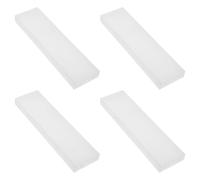 PAMINGONO 4Pcs White Plastic Tongue Scraper Storage Boxes Travel Tongue Scrubber Packing Case Organizer Protective Carrier for Oral Hygiene and Personal Care