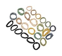 PAMINGONO 4sets Hair Tie Seamless No Damage Thick Elastic Bands for Wet Hair for Women's Thick Ponytail Holders Holiday Accessories