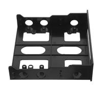 PAMINGONO 5.25 Inch to 3.5 Inch SSD Mounting Bracket, Plastic Hard Drive Holder with Shock Absorber Function, Black Open Hollow Design for 3.5-inch Internal Devices and PC Case Expansion