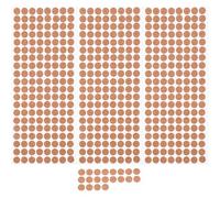 PAMINGONO 500pcs Self-adhesive Cork Pads round Flat Circles for Cabinets and Kitchen Furniture, Non-slip Wood Material Easy Installation and Noise Dampening Features for Home Use