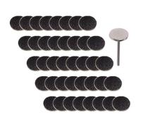 PAMINGONO 50pcs 20mm Foot Sanding Discs with Bearing for Pedicure Callus Remover, Sandpaper Pads for Dead Skin Removal, Professional Foot Care Tool Set