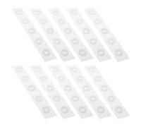 PAMINGONO 50pcs Blank Round NFC Stickers, Programmable and Rewritable Adhesive Tags with Lightweight Metal Material, for Smartphones, CD Cases and Creative Journals