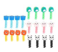 PAMINGONO 50Pcs Cartoon Animal Cord Protectors for Phone Data Cables, Charger Protectors Dinosaur, Panda, Cat, Star, Bear Designs, Cable Savers for Electronics Accessories Random Color