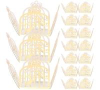 PAMINGONO 50pcs Chocolate Candy Box White Hollow Candy Cups Wedding Supplies Paper Tray Wrappers Cupcake Liners for Chocolate Decoration