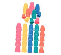 PAMINGONO 50Pcs Nonslip Rubber Finger Protectors for Counting Sorting and Writing Tasks Flexible Reusable Comfortable Tip Covers for Kitchen Gardening and Handicraft Use