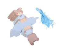 PAMINGONO 50pcs S First Birthday Box Shower Candy Box Bear Treat for Shower Foldable Mini Favor Case Sweets Container for Party Display