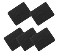 PAMINGONO 5pcs Black Microfiber Eyeglasses Cleaning Cloths 14.5x17.5cm, Professional Suede Lens Polishing Wipes for Glasses, Cameras, Screens, and Mobile Devices